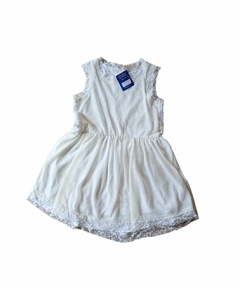 Vestido blanco mc de encaje Zara t4a (197)