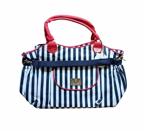 Bolso de maternidad lineas azules y blancas Happy LIttle Moments (197)