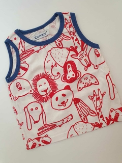 Musculosa de animales en rojo Zuweni 12m (174)