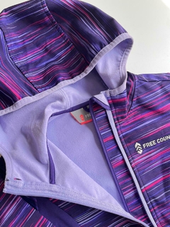 Campera termica violetas de lineas Free country t4a (201) en internet