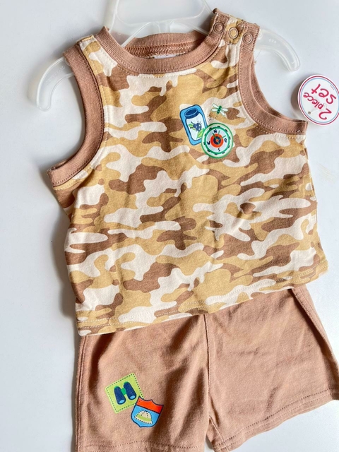 Duo camuflado marron 0-3m Small wonders (201)NUEVO