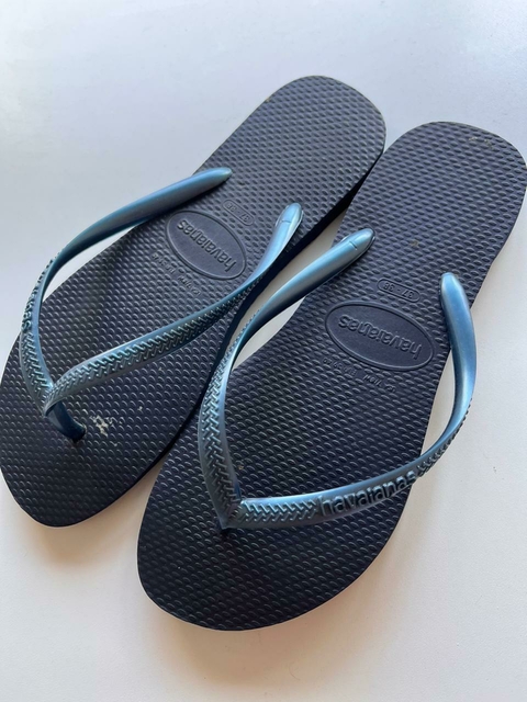 Ojotas azules Havaianas T37-38 (202)