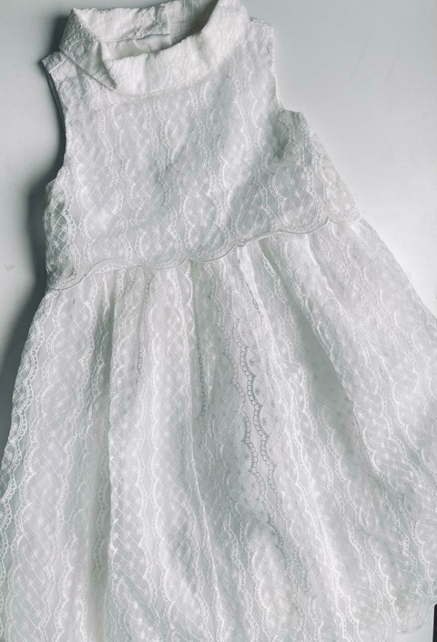 Vestido blanco broderi Janie an Jack t6a(16)