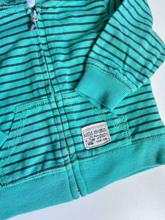 Campera verde lineas negras Carters t9m (191) en internet