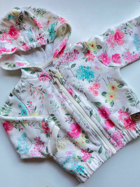 campera beige flores Mimo t6m(54)