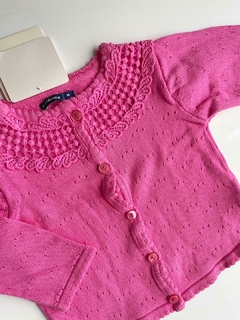 Cardigan NUEvo rosa tejido Mimo t6m (206)