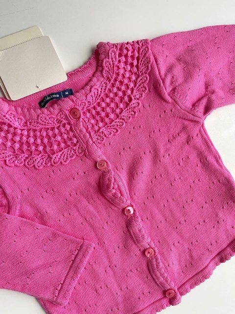 Cardigan NUEvo rosa tejido Mimo t6m (206)