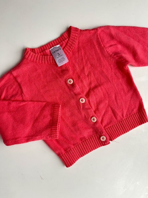 Cardigan rosa Carters t3m(206)
