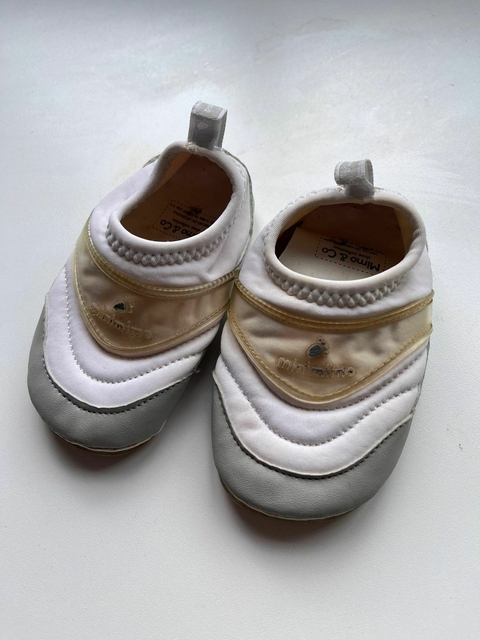 Zapatillas Blancas s/cordon t.19 (141)