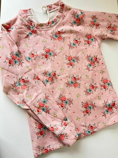 Buzo rosa flores t10a (246)