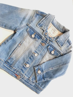 Campera de jean azul claro zara 9-12m(265)