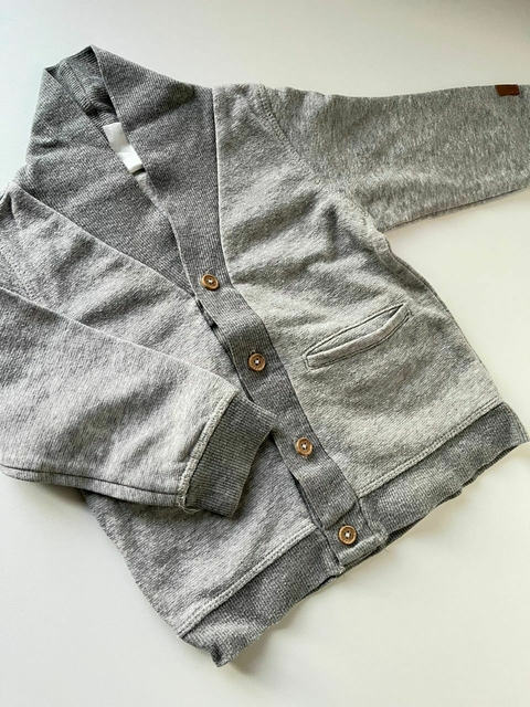 Saco gris frisa H&M t12-18m (43)