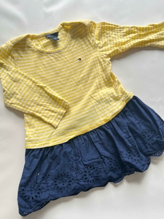 Vestido amarillo y azul Tommy hilfiger 18m (28.1) - comprar online