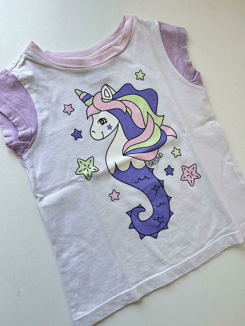 Remera mc Unicornio Grisino 4/5a (303)