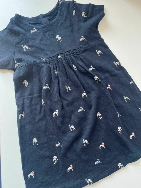 Vestido azul perritos t6 Paula Cahen d/anvers (303)