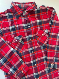 Camisa cuadros roja tejana Pandy t10a (210) - comprar online