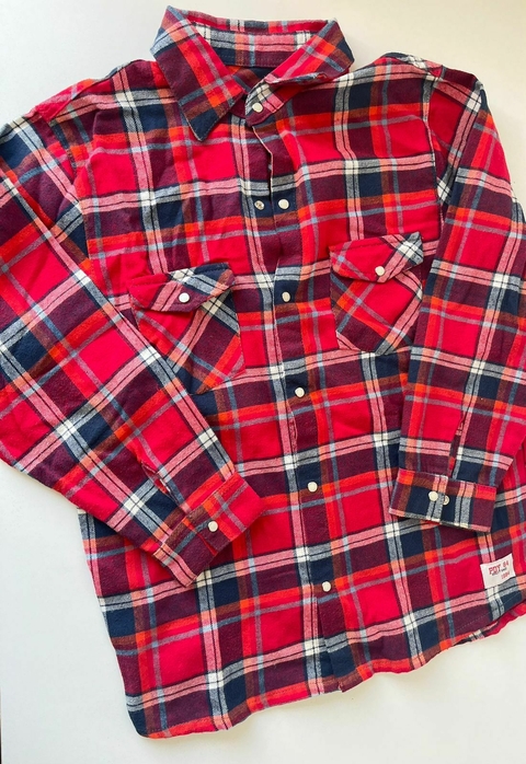 Camisa cuadros roja tejana Pandy t10a (210)