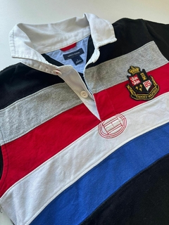 Chomba franja negra-roja. escudo t7a Tommy Hilfiger (210) - comprar online