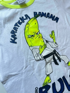 Remera blanca banana Grisino t9-10 (210)2da oportunidad - comprar online