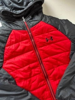 Campera inflable negra y roja Under Armour t 8/10a(01) - comprar online