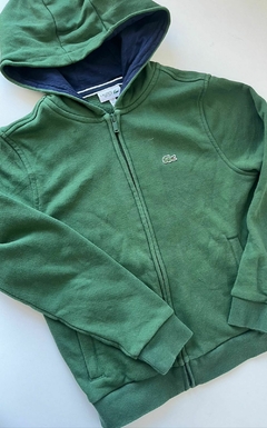 Campera verde Lacoste capucha t8a(01)
