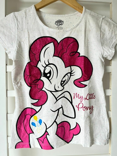 Remera mc blanca Pony brillos t9a (278)
