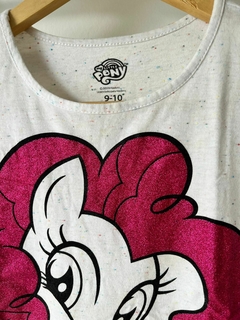 Remera mc blanca Pony brillos t9a (278) en internet