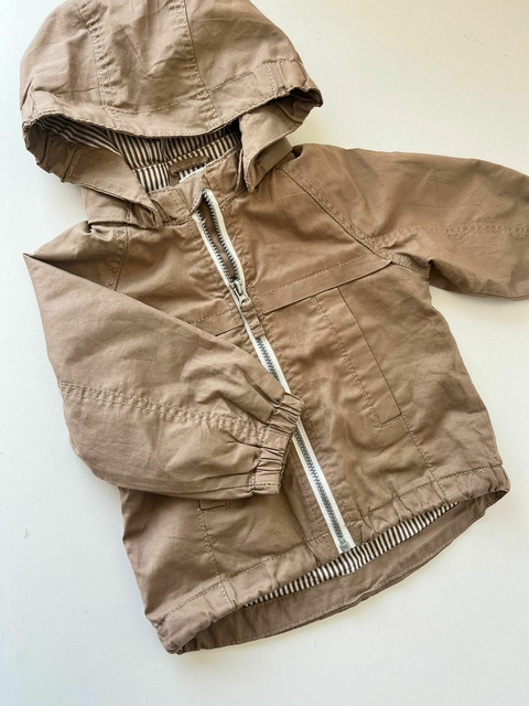 Campera marron gabardina H&M t4/6m (307)