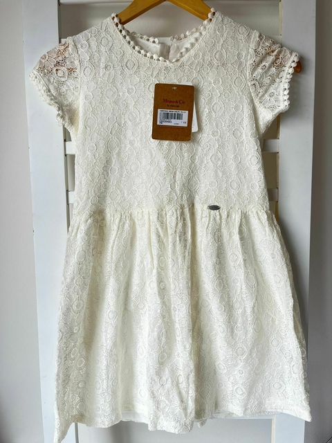 Vestido beige encaje Mimo t12a(278)NUEVO