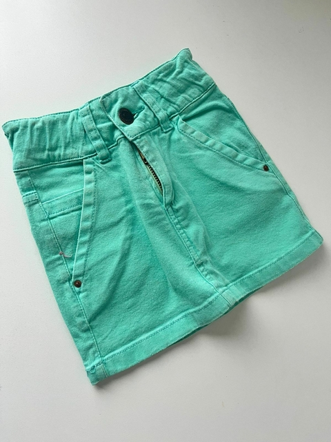 Pollera verde Gabardina The KIckback t12m (305)