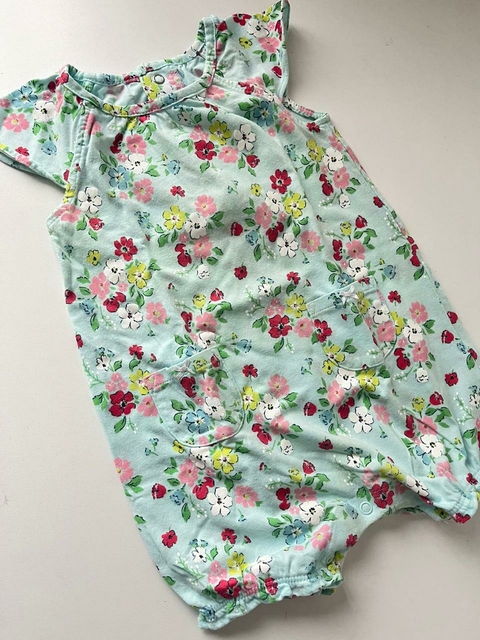 Romper celeste flores Carters 18m (305) 2da seleccion