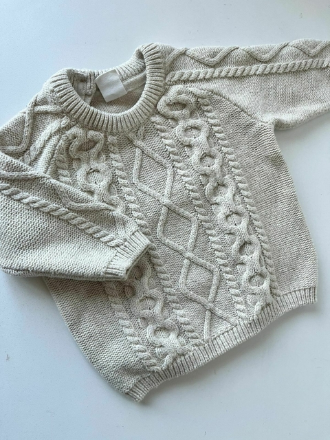 Sweter lana beige H&M 4-6m (307)