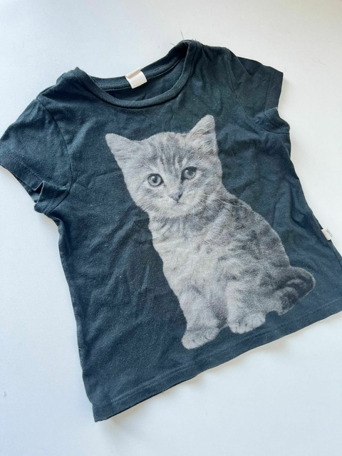 Remera gris de gato cheeky 4a(228)