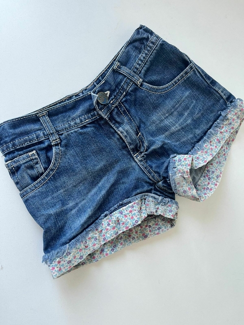 SHort de jean ruedo flores MImo 6a(309)