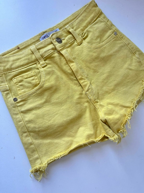 SHort de jean amarillo DImple t38(309)