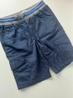 Bermuda azul gabardina elastico gris Old Navy t10/12a (310)