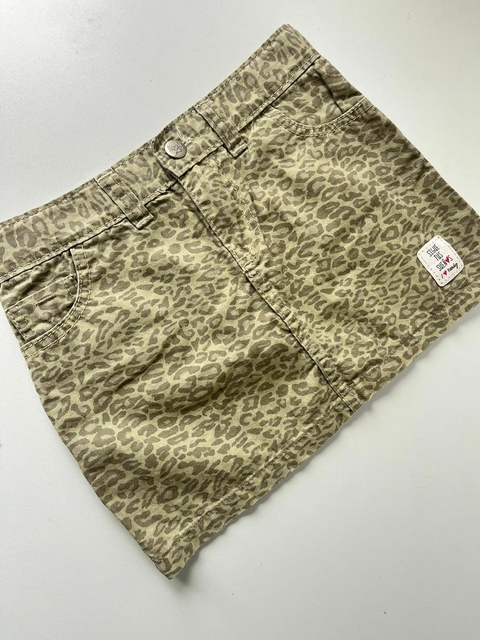 Pollera de gabardina animal Print Pandy 10a(310)