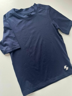 Remera mc azul deportiva lisa Place Sport t7a (310)