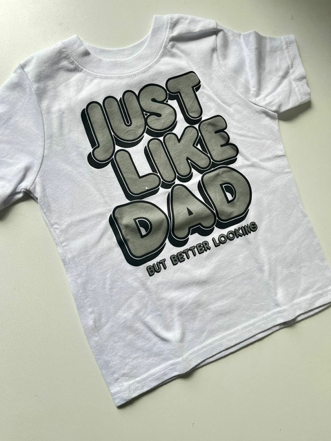 Remera blanca just like dad garanimals t2a (310)