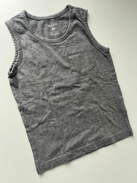 Musculosa gris con bolsillo Carters t2a (310)