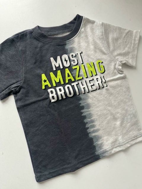 Remera mc gris con blanca AMazing Garanimals t2a (310)