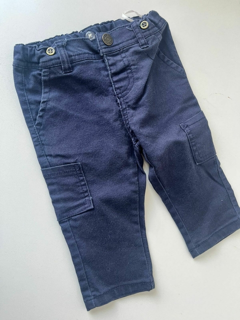 Pantalon cargo azul gabardina Yamp t6m (48.2)