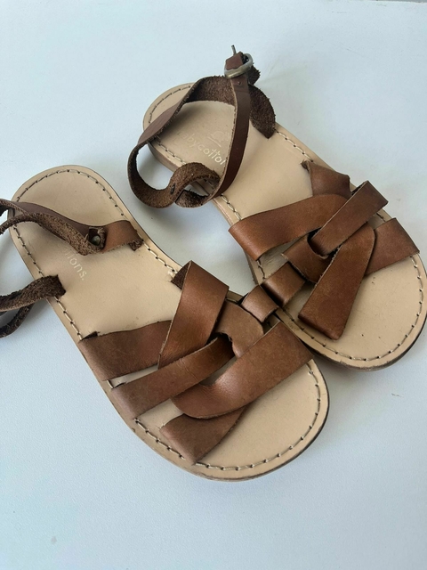 Sandalias cuero marron Baby Cottons t26/27 (308)