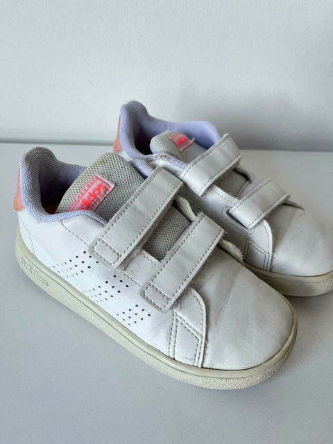 Zapatillas blancas con rosa abrojo Adidas t26(308)