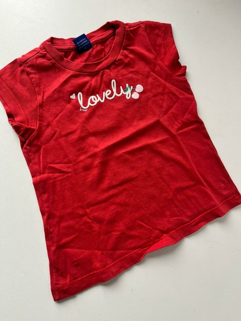 Remera roja mc Lovely Broer t3/4a (316)