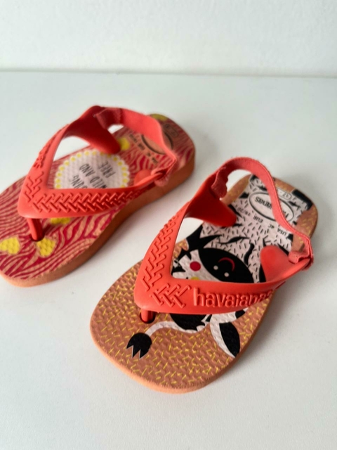 Ojotas cebra Havaianas t19/20(79)
