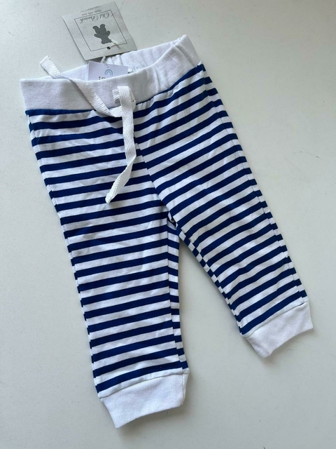Pantalon rayado azul y blanco old bunch 6m(NUEVO) (01)