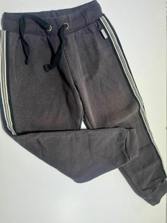 Jogging gris franja negra frisa t6a Mimo (336)