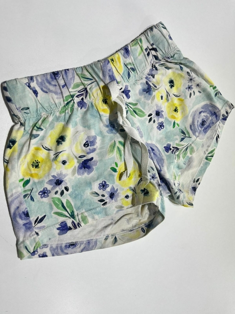 SHort flores amarillas y azules Mimo t6a(336)