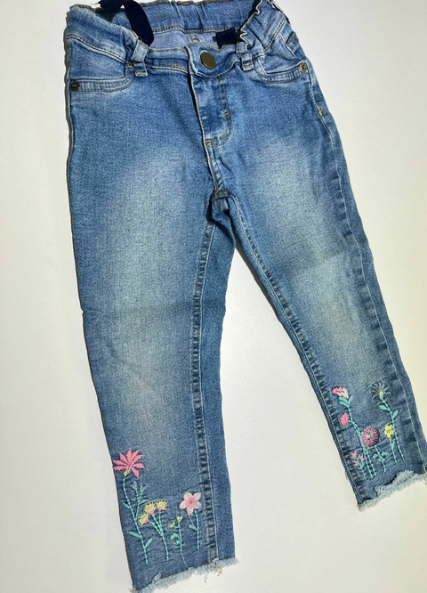 Jean flores bordadas Mimo t4a(336)